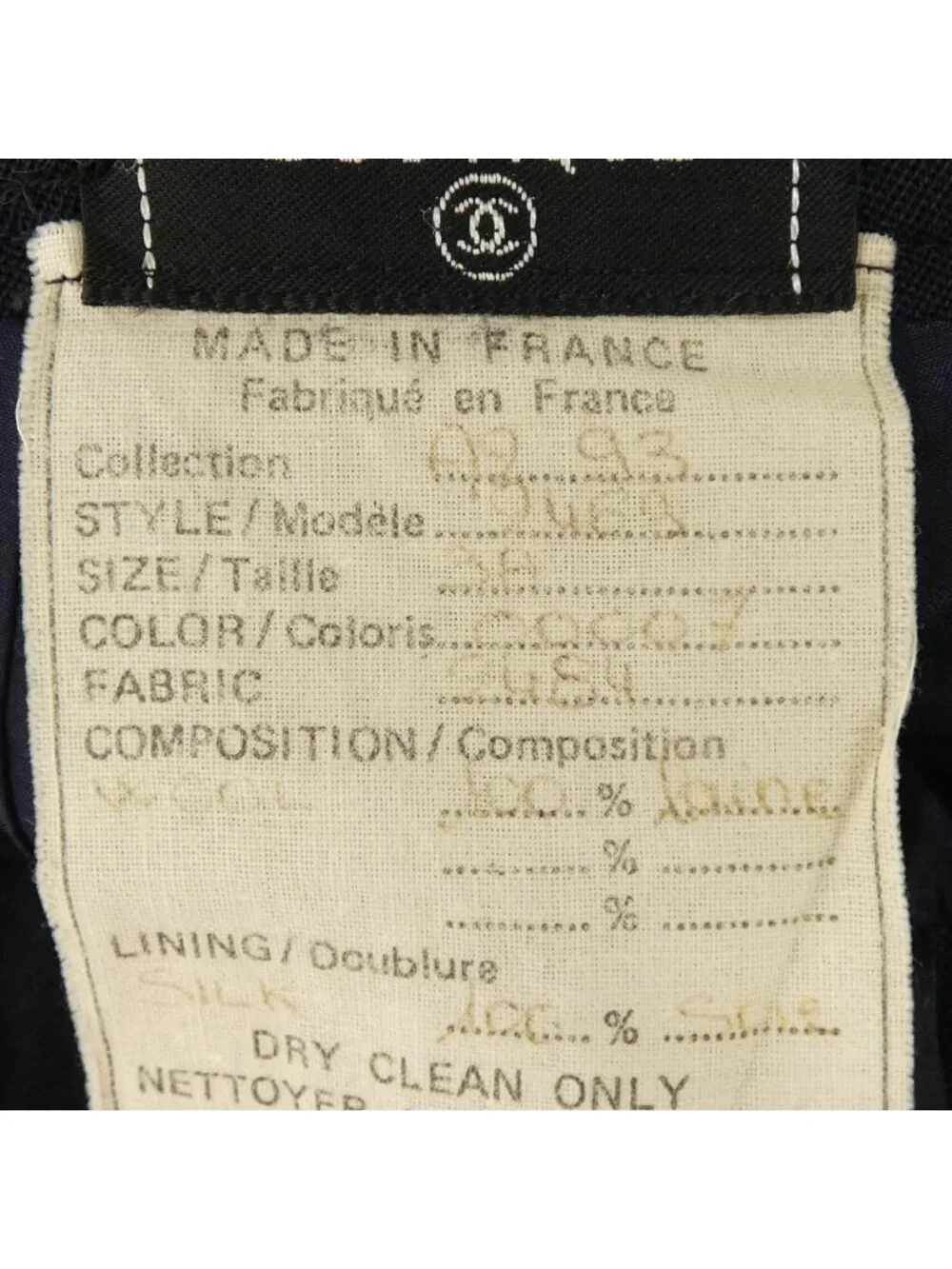 Chanel Vintage Suit Navy